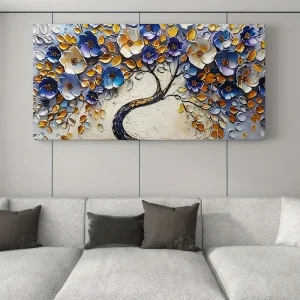 Tree canvas art.