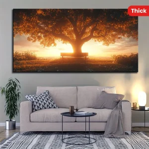 Sunset and Forest Wall art.