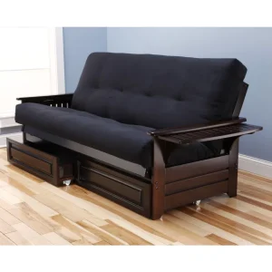 Queen Microfiber Suede Futon Set