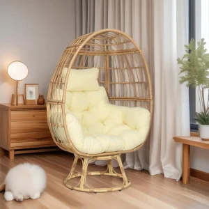 Indoor/Outdoor Rattan Egg Chair,