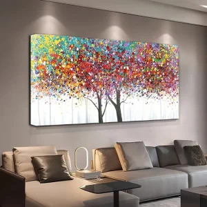 Tree canvas art.