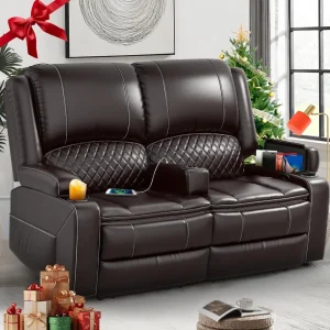 Loveseat Recliner, Manual Reclining.