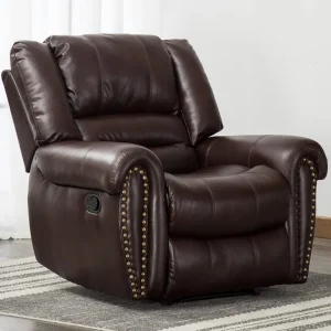 Leather, Manual Recliner Chair