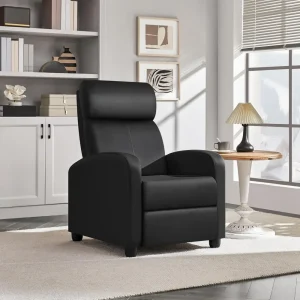 Leather Recliner Chair. Lumbar Support